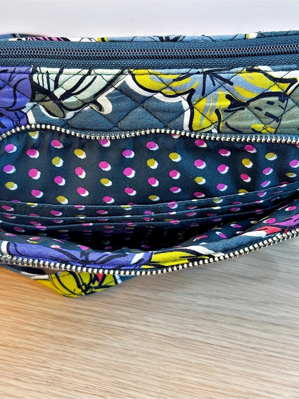 Vera Bradley Quilted “Falling Flowers” crossbody bag - Picture 2 of 9